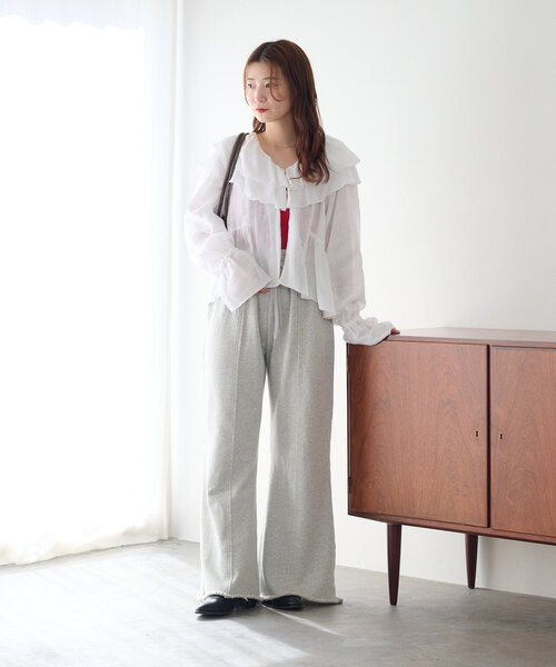 「Kastane」 スウェットパンツ FREE グレー レディース_画像6