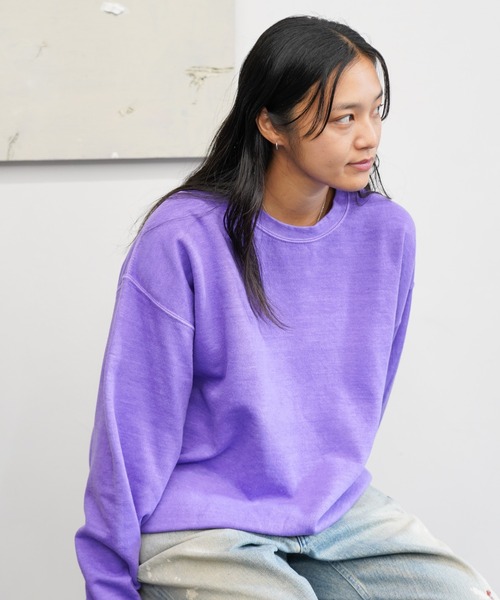 「TOWNCRAFT」 スウェットカットソー LARGE ブルーグレー メンズ_画像9