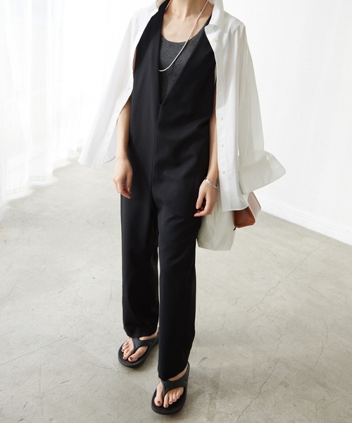 「SLOBE IENA」 オールインワン 36 ネイビー レディース_画像9