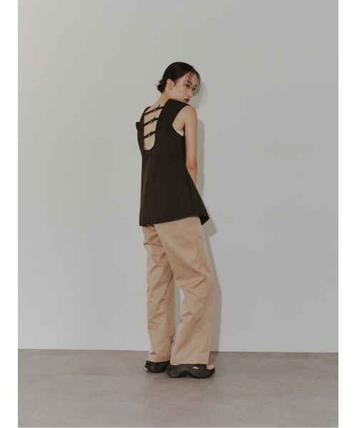 「duei」 ベスト FREE ブラウン レディース_画像2