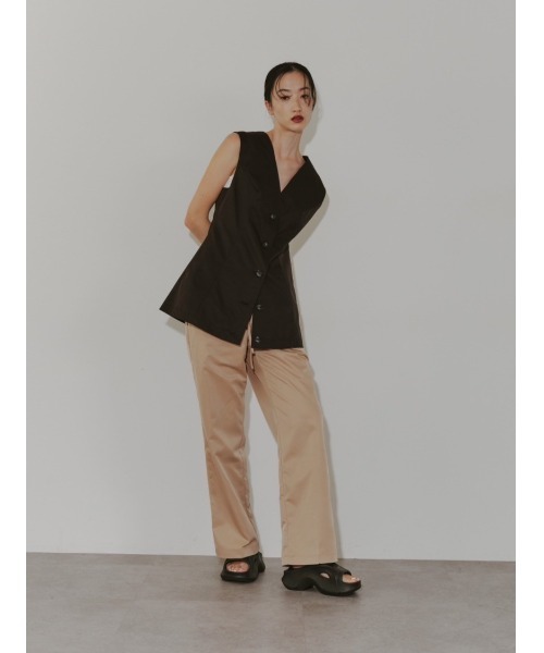 「duei」 ベスト FREE ブラウン レディース_画像5