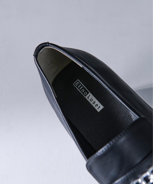 「Ellno Loset」 ローファー X-SMALL ブラック メンズ_画像9