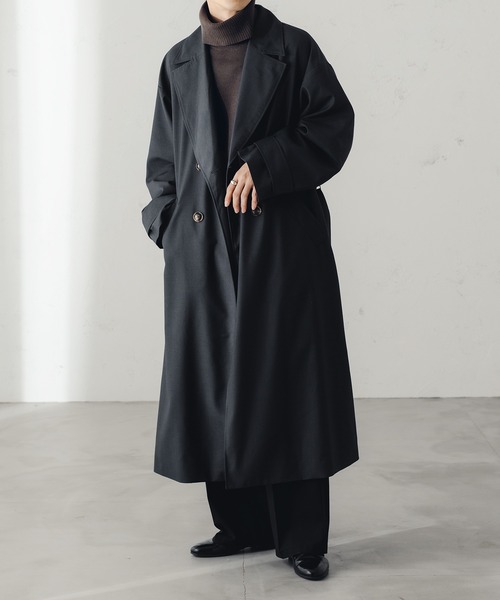 「epnok」 チェスターコート SMALL チャコールグレー メンズ_画像2