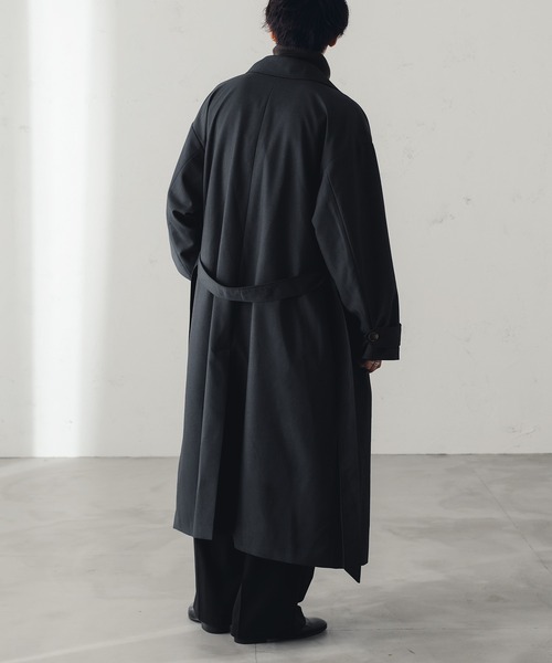 「epnok」 チェスターコート SMALL チャコールグレー メンズ_画像6