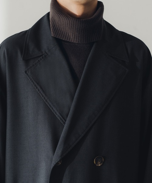 「epnok」 チェスターコート SMALL チャコールグレー メンズ_画像7