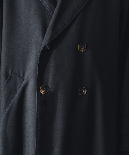 「epnok」 チェスターコート SMALL チャコールグレー メンズ_画像8