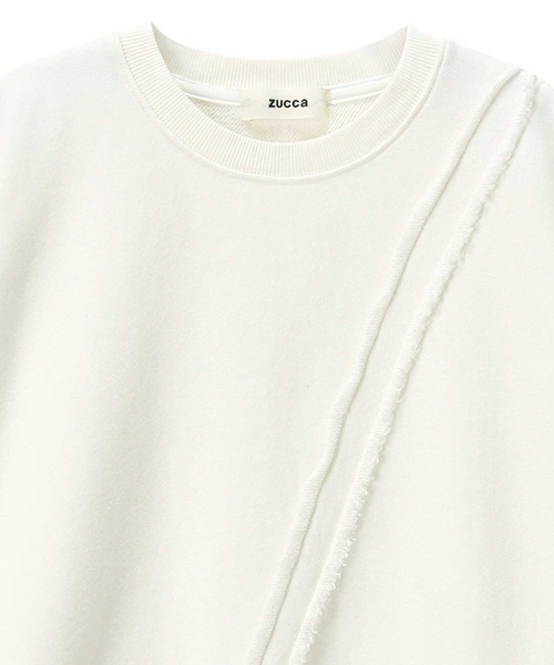 「ZUCCa」 スウェットカットソー X-LARGE ホワイト レディース_画像4