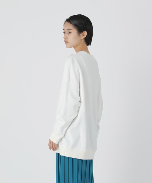「ZUCCa」 スウェットカットソー X-LARGE ホワイト レディース_画像9
