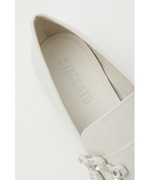 「STACCATO」 シューズ 22cm オフホワイト レディース_画像4