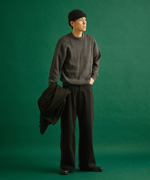 「417 EDIFICE」 長袖ニット MEDIUM ブラック系その他 メンズ_画像3