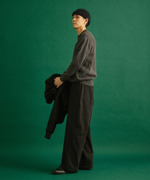 「417 EDIFICE」 長袖ニット MEDIUM ブラック系その他 メンズ_画像9