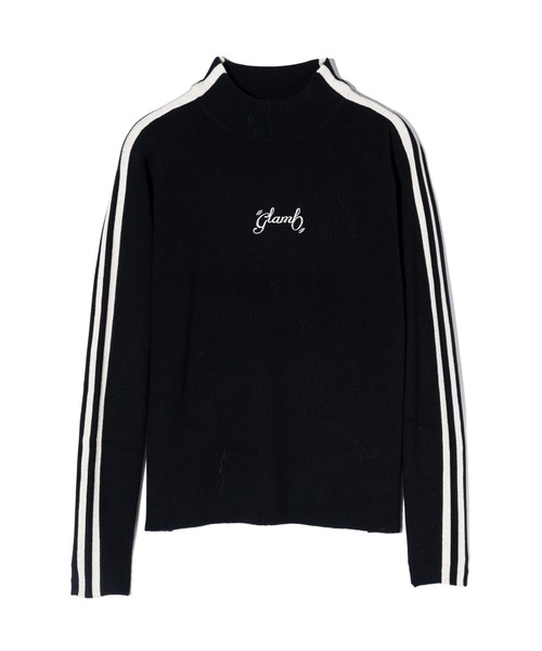 「glamb」 長袖ニット L ワイン メンズの画像