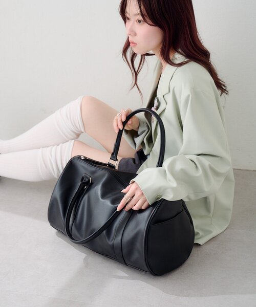 Kastane（カスタネ） ボストンバッグ 「大容量」スタッズBIGボストン