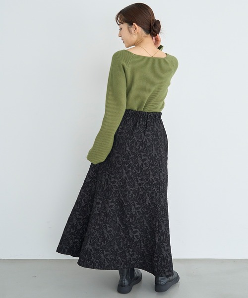 「mil」 フレアスカート S ブラック レディース_画像5