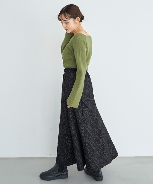 「mil」 フレアスカート S ブラック レディース_画像6