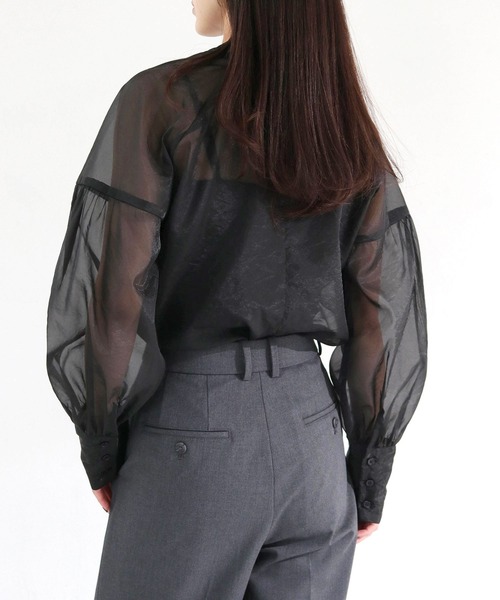 「cheriella」 長袖ブラウス M グレー レディース_画像8