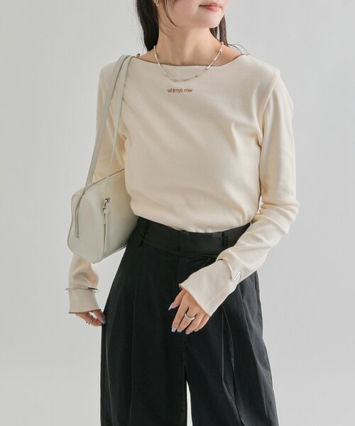 「mystic」 長袖カットソー FREE ピンク レディース_画像7