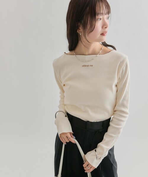 「mystic」 長袖カットソー FREE ピンク レディース_画像8