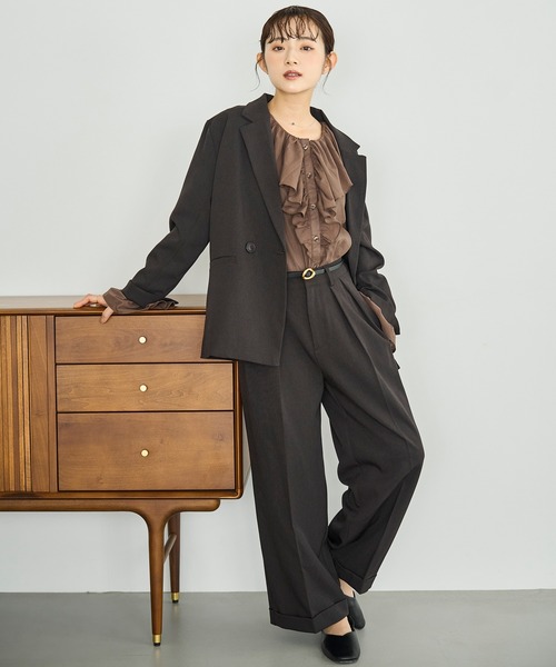 「mil」 スラックス - ブラウン レディース_画像2