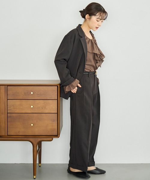 「mil」 スラックス - ブラウン レディース_画像3