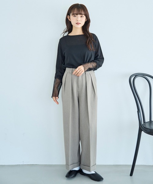 「mil」 スラックス - ブラウン レディース_画像9