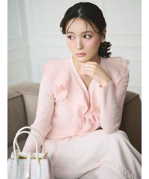 CELFORD（セルフォード） カーディガン 「UVカット」フリルニット