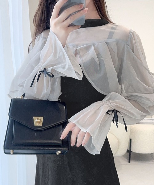 「mily bilet」 コンビワンピース SMALL グレー レディース_画像5