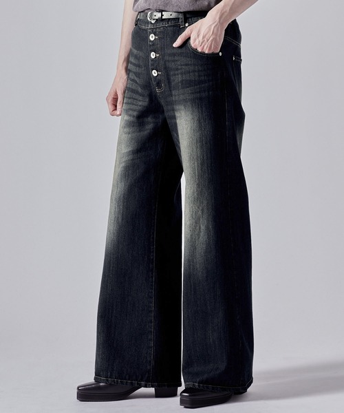 「CLEL」 デニムパンツ X-SMALL インディゴブルー メンズ_画像5