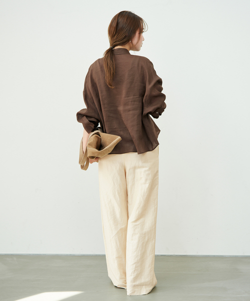 plage（プラージュ） ブラウス シャツ 「追加」RAMIE LYOCELL CROPPED