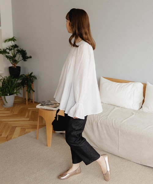 「flower」 長袖ブラウス FREE ピンク レディース_画像5