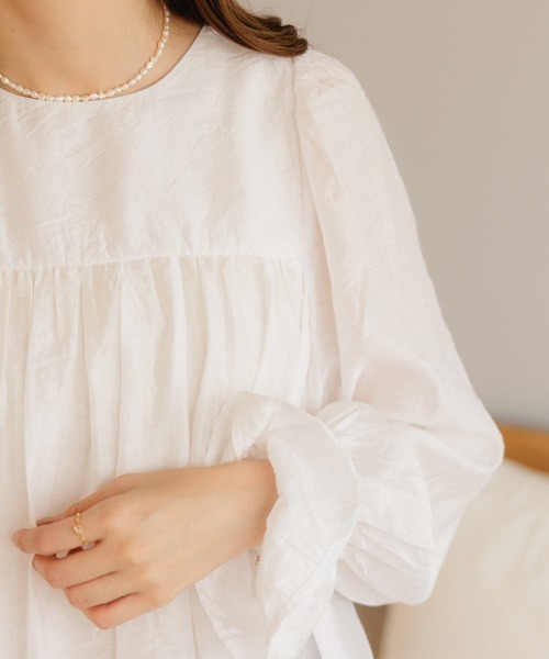 「flower」 長袖ブラウス FREE ピンク レディース_画像7