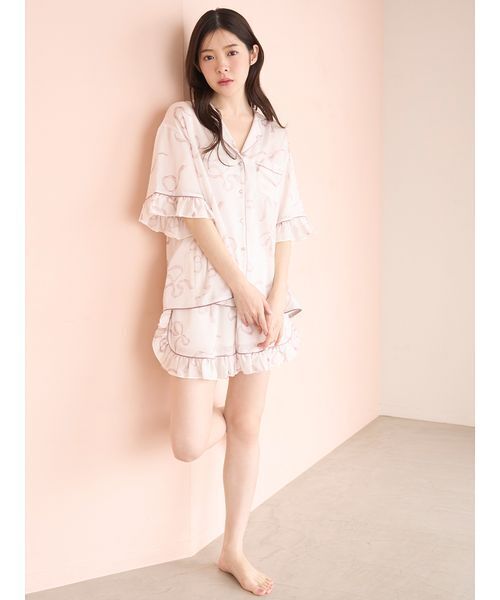 SNIDEL HOME パジャマ ルームウェア 「Luxshine」「接触冷感」フリル