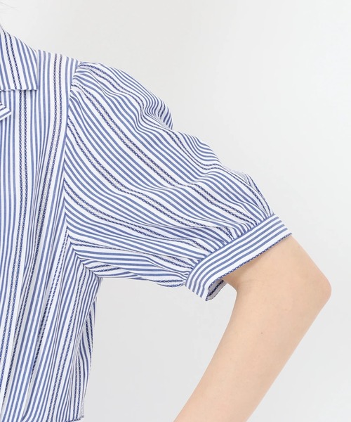 「STRAWBERRY-FIELDS」 シャツワンピース 1 ブルー レディース_画像7