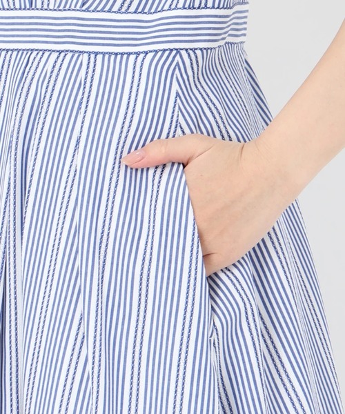 「STRAWBERRY-FIELDS」 シャツワンピース 1 ブルー レディース_画像9