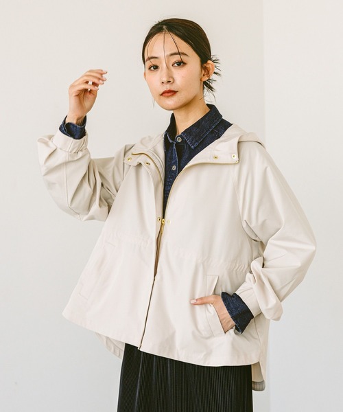 「GLOBAL WORK」 マウンテンパーカー LARGE アイボリー レディース_画像4