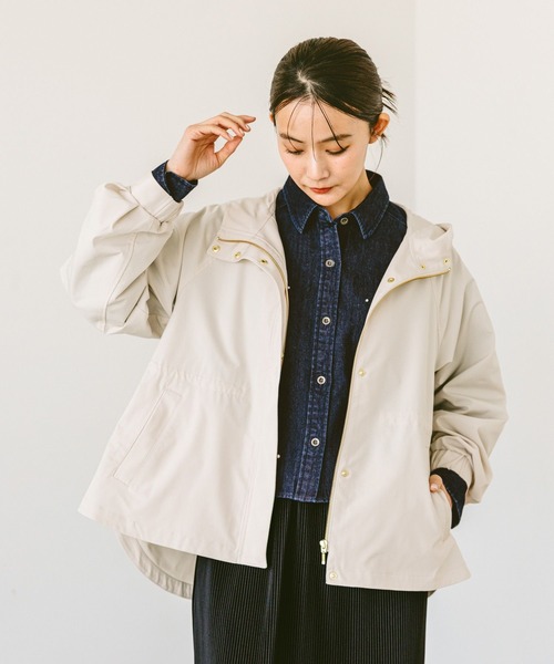 「GLOBAL WORK」 マウンテンパーカー LARGE アイボリー レディース_画像7