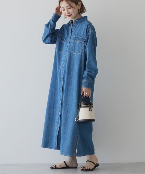 Ameri2024AW 黒ロングワンピース AMERICAN HOLIC（アメリカンホリック） 長袖ワンピース M ブラック