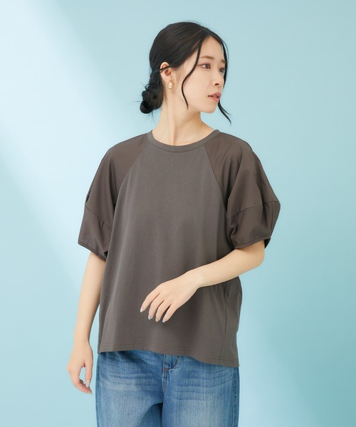 「KATHARINE ROSS」 「Cloche」半袖Tシャツ MEDIUM チャコールグレー レディース_画像7