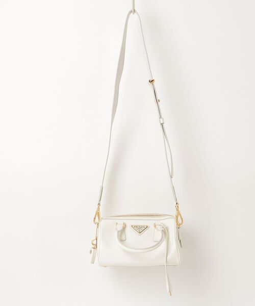 PRADA（プラダ） ミニボストン 2way ショルダーバッグ - ホワイト