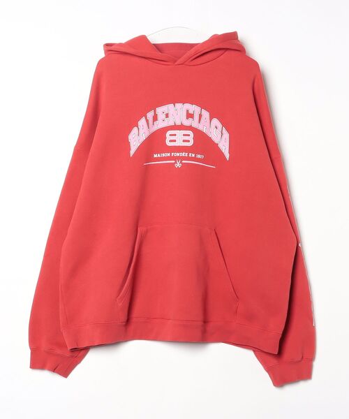BALENCIAGA（バレンシアガ） プルオーバーパーカー 4 レッド メンズ