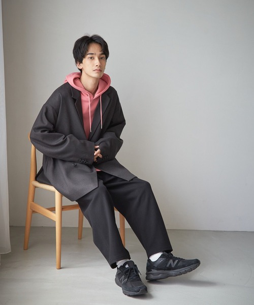 「LOWRYS FARM」 テーラードジャケット LARGE ブラック メンズ_画像3