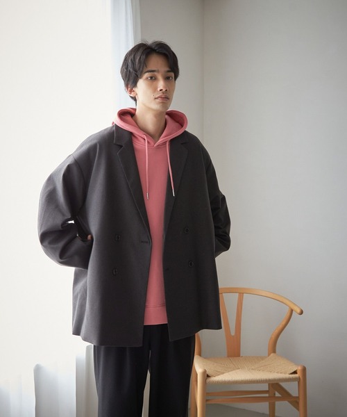 「LOWRYS FARM」 テーラードジャケット LARGE ブラック メンズ_画像5