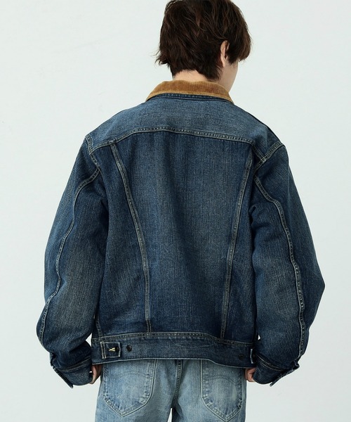 「Lee」 デニムジャケット SMALL ブルー メンズ_4