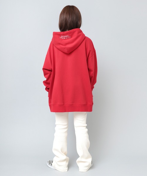 「RNA」 プルオーバーパーカー MEDIUM レッド レディース_画像6