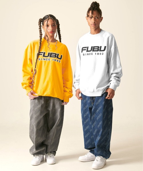 「FUBU」 スウェットカットソー X-LARGE ブラック メンズ_画像7