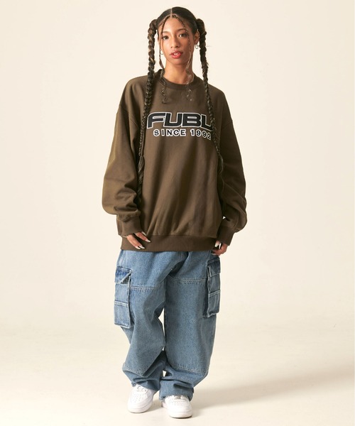 「FUBU」 スウェットカットソー X-LARGE ブラック メンズ_画像8