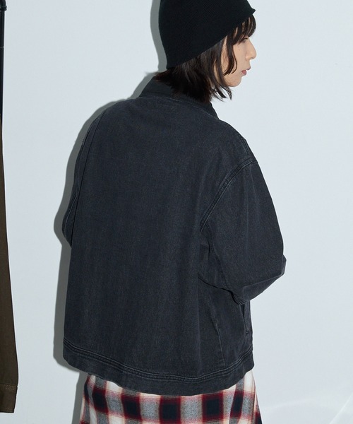 「Anchor Smith」 デニムジャケット M ブラウン レディース_画像6