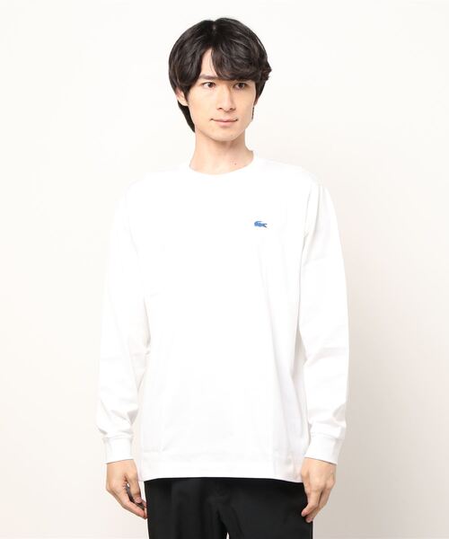 LACOSTE（ラコステ） 長袖Tシャツ MEDIUM ホワイト メンズ : ZOZOTOWN 