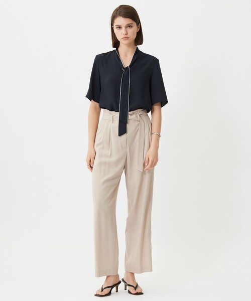「ICB」 半袖ブラウス X-LARGE グリーン レディース_画像4
