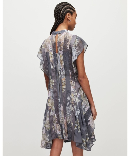 「ALLSAINTS」 半袖ワンピース 4 グレー系その他 レディース_画像7